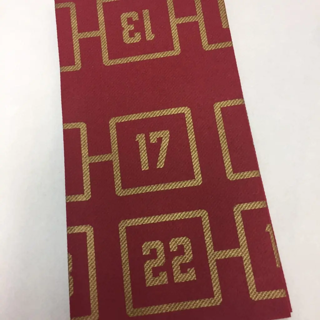 Softlin Classic 48 cm 1/8 lautasliina – personoitu